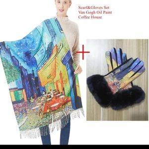 ❤️NWT SET Cashmere & cotton blend Gloves